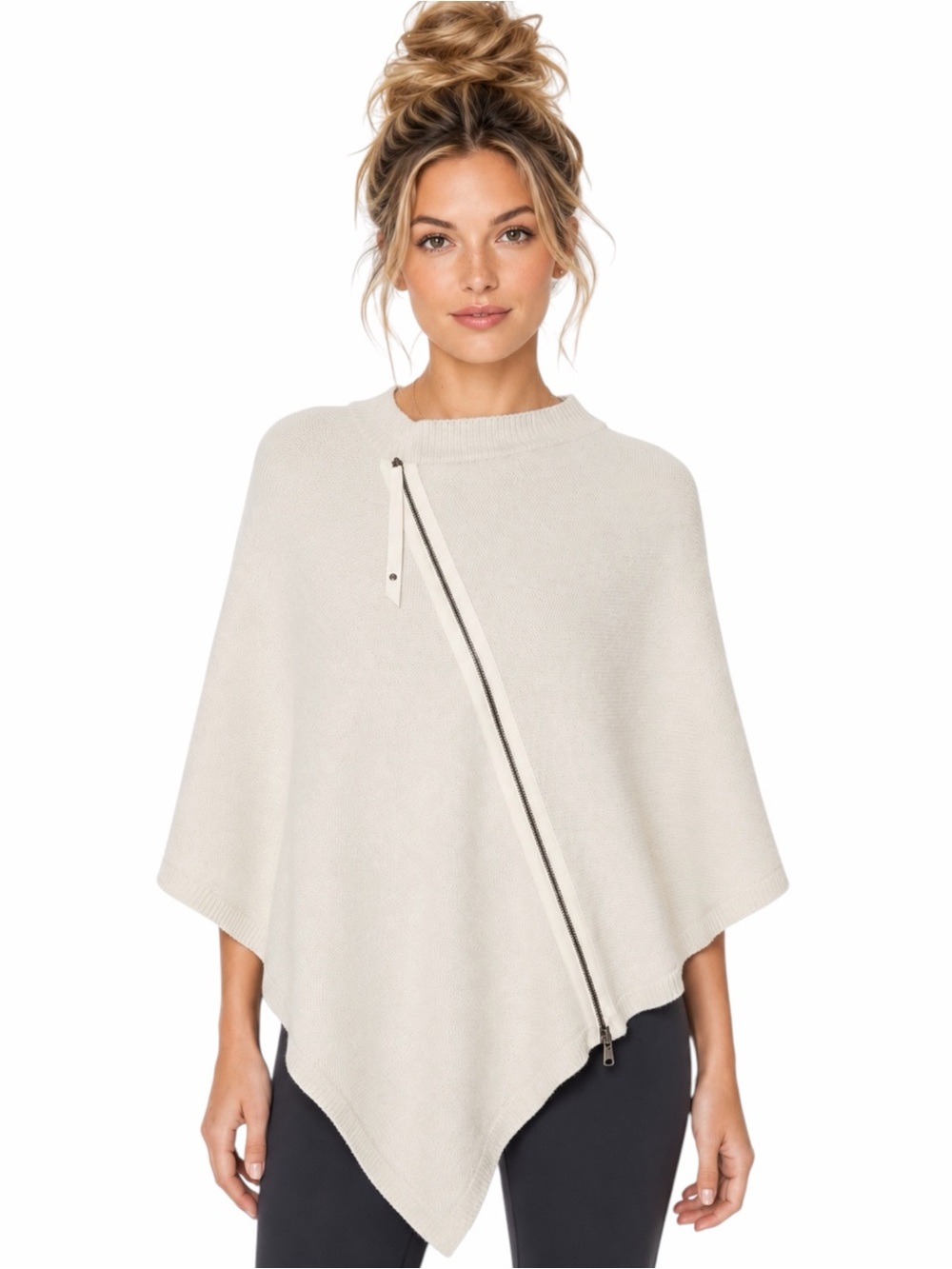 Lululemon – On the Go Poncho - Merino Wool - Heathered Angel Wing – Sz. OS